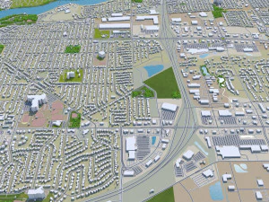 appleton city wisconsin 40km 3D Model