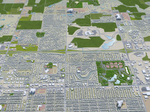 appleton city wisconsin 40km 3D Model
