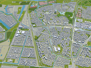 arnhem city netherlands 40 km Modelo 3D