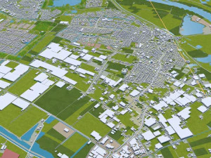 arnhem city netherlands 40 km 3D Model