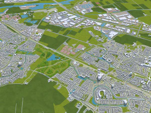 arnhem city netherlands 40 km 3D Model