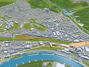 arnhem city netherlands 40 km Modelo 3D