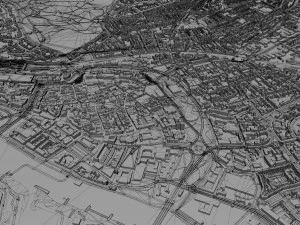 arnhem city netherlands 40 km 3D Model