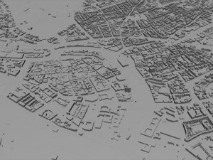 arnhem city netherlands 40 km 3D Model