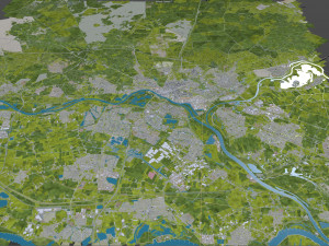 arnhem city netherlands 40 km Modelo 3D