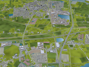 arnhem city netherlands 40 km Modelo 3D