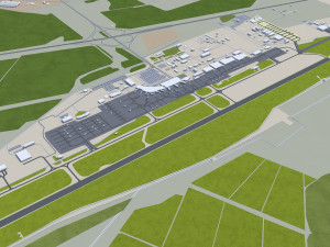 astana city kazakhstan 70km 3D Model