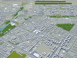 astana city kazakhstan 70km 3D Model
