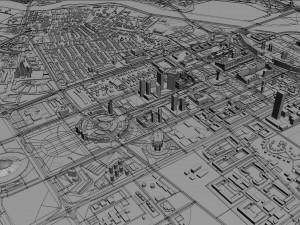 astana city kazakhstan 70km 3D Model