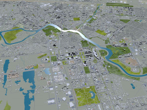 astana city kazakhstan 70km 3D Model