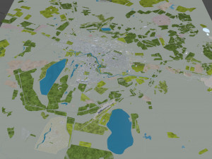 astana city kazakhstan 70km 3D Model
