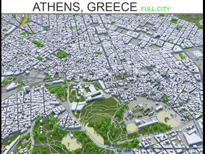 athens city greece 60km 3D 모델