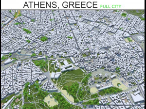 Афины, Греция, 60 км 3D Модель