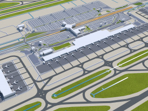 athens city greece 60km 3D Model