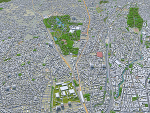athens city greece 60km 3D Model