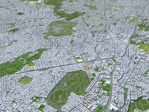 athens city greece 60km 3D Model