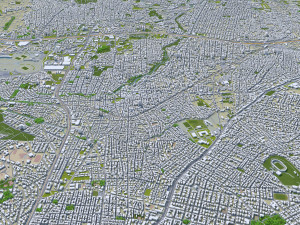 athens city greece 60km 3D Model