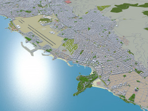 athens city greece 60km 3D Model