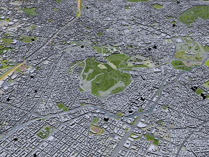 athens city greece 60km 3D Model
