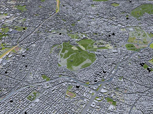 athens city greece 60km 3D Model