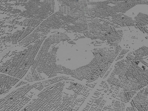 athens city greece 60km 3D Model