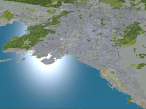 athens city greece 60km 3D Model