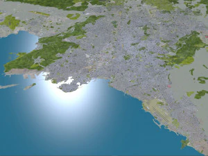 athens city greece 60km 3D Model