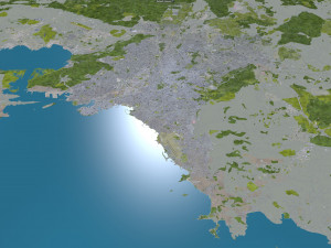 athens city greece 60km 3D Model
