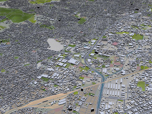 athens city greece 60km 3D Model