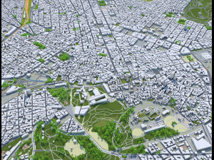 athens city greece 60km 3D Model