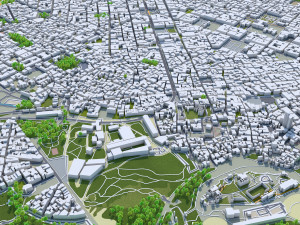 athens city greece 60km 3D Model