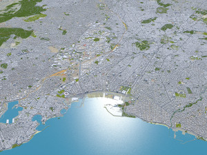 athens city greece 60km 3D Model