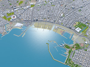 athens city greece 60km 3D Model