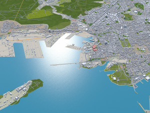 athens city greece 60km 3D Model