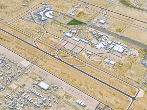 Baghdad city iraq 40 km Modello 3D
