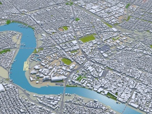 Baghdad city iraq 40 km Modello 3D