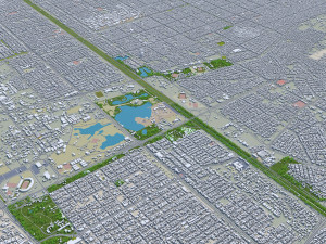 Baghdad city iraq 40 km Modello 3D