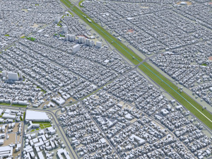 Baghdad city iraq 40 km Modello 3D
