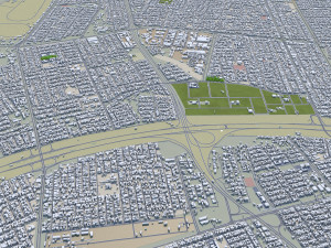 Baghdad city iraq 40 km Modello 3D