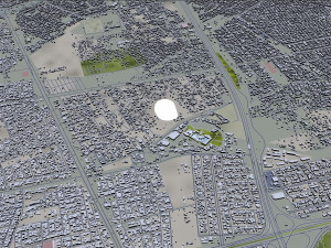 Baghdad city iraq 40 km Modello 3D