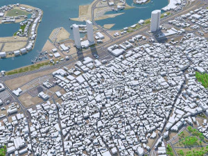 Cidade do Bahrein 70 km Modelo 3D