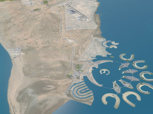 Bahrain city 70km 3D Model