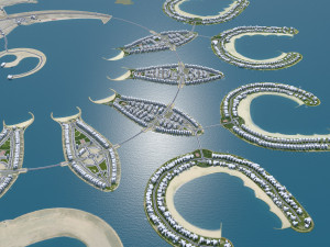 Bahrain city 70km 3D Model