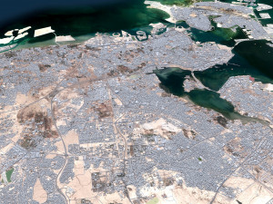 Bahrain city 70km 3D Model