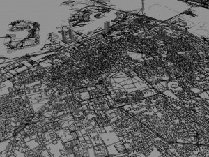 Bahrain city 70km 3D Model