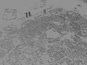 Bahrain city 70km 3D Model