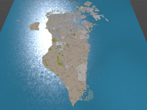 Bahrain city 70km 3D Model