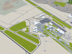 Baku city azerbaijan 50km 3D Model