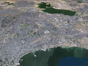 Baku city azerbaijan 50km 3D Model