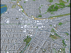 Ballarat city australia 40km 3D 模型